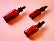 OEM 30ml Botol Kaca Minyak Esensial Amber Dengan Penetes Kaca