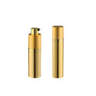 Botol Pompa Pengap Kosmetik Silinder Emas 8ML 30ML Untuk Lotion Krim
