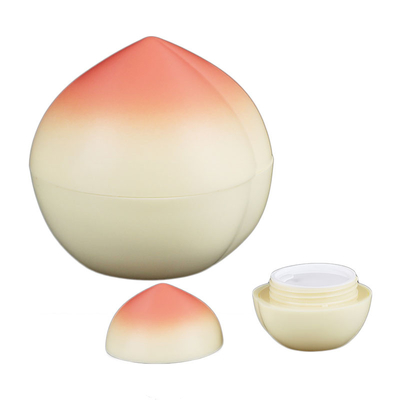 Krim Kosmetik Peach Shape Plastic Cream Jar 30ml