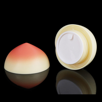 Krim Kosmetik Peach Shape Plastic Cream Jar 30ml