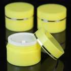 Botol Krim Kosmetik Plastik PMMA 30ml PS Bulat Kuning