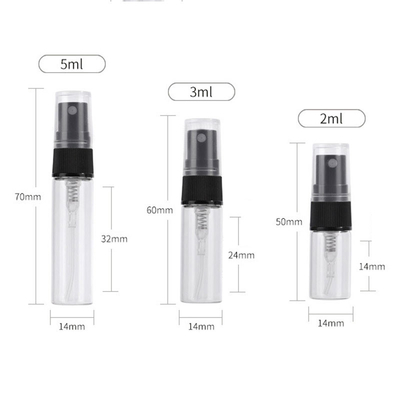 2ml 3ml 5ml Parfum Semprot Botol Bahan Kaca OEM Mini